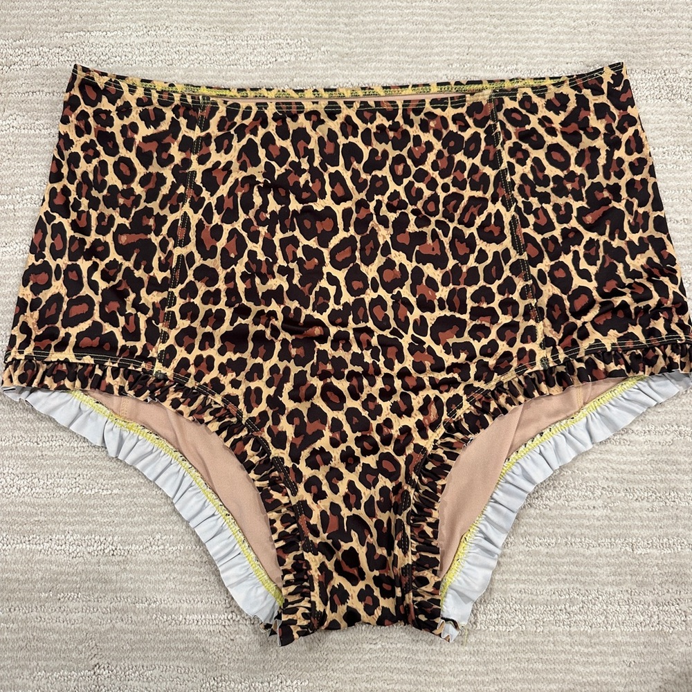 Kortni Jeane Leopard Print Bikini Bottoms
